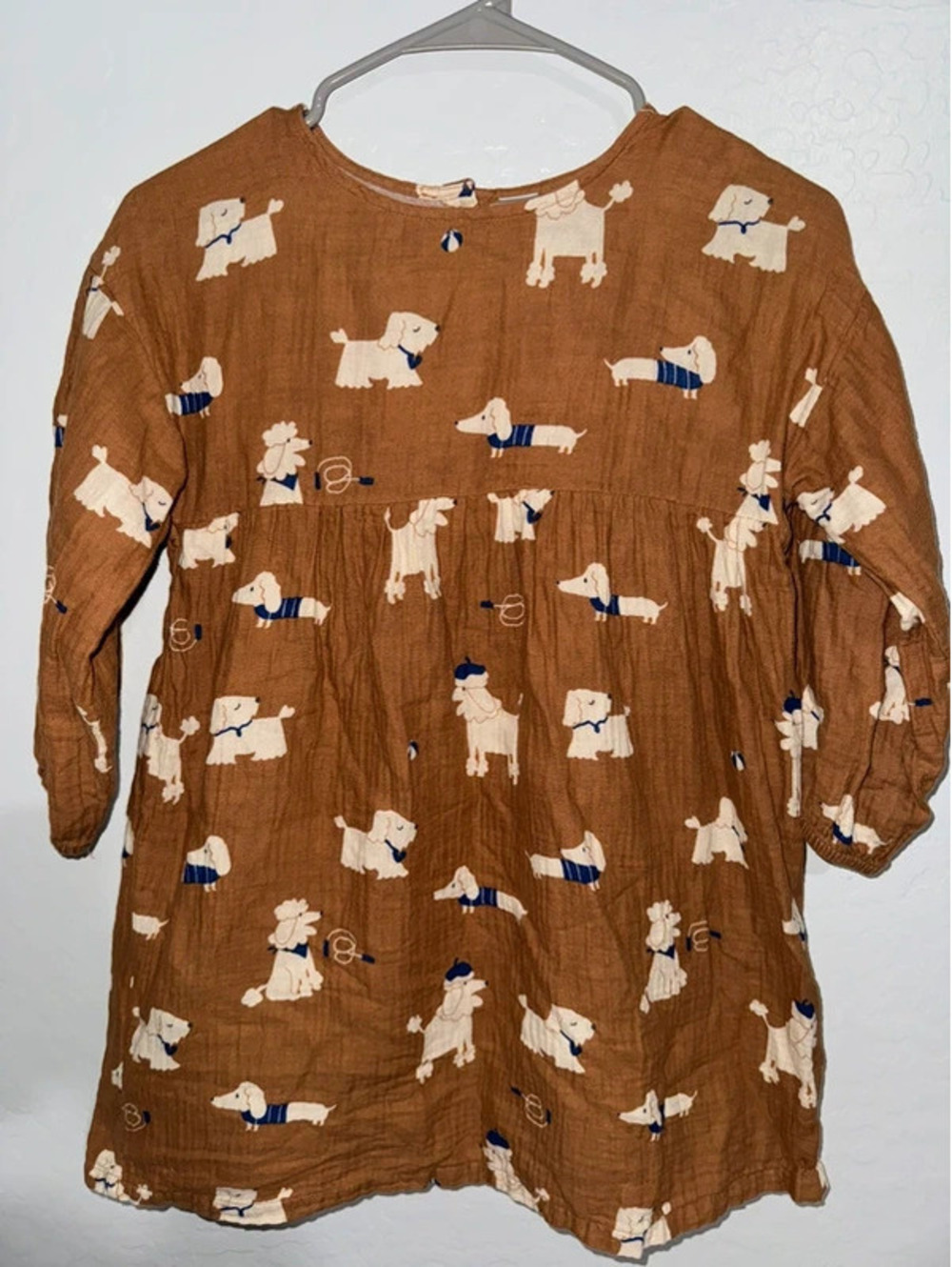 H&M brown muslin dog dress 6X trendy [COPY]